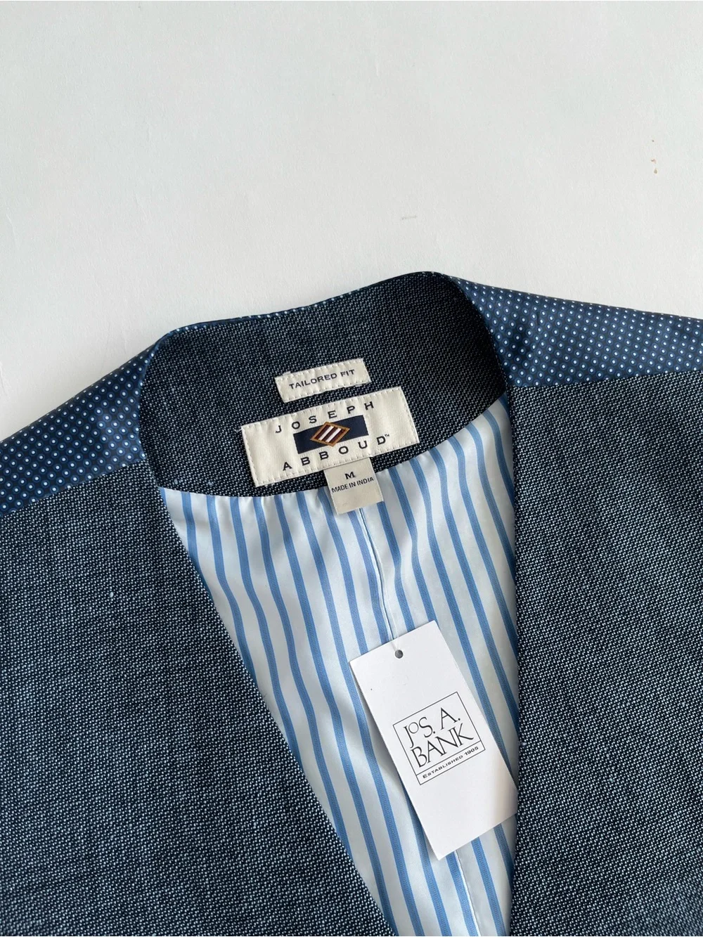 NWT Joseph Abboud Navy Blue Tailored Wool Vest